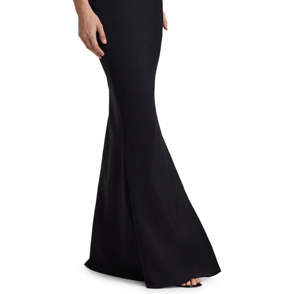 Chiara Boni La Petite Robe Black Elegant Fishtail Evening Black Bodycon Dress - Picture 3 of 16